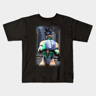 Jade Mortal Kombat (MK9) Characters - Poster,mask and more. Kids T-Shirt